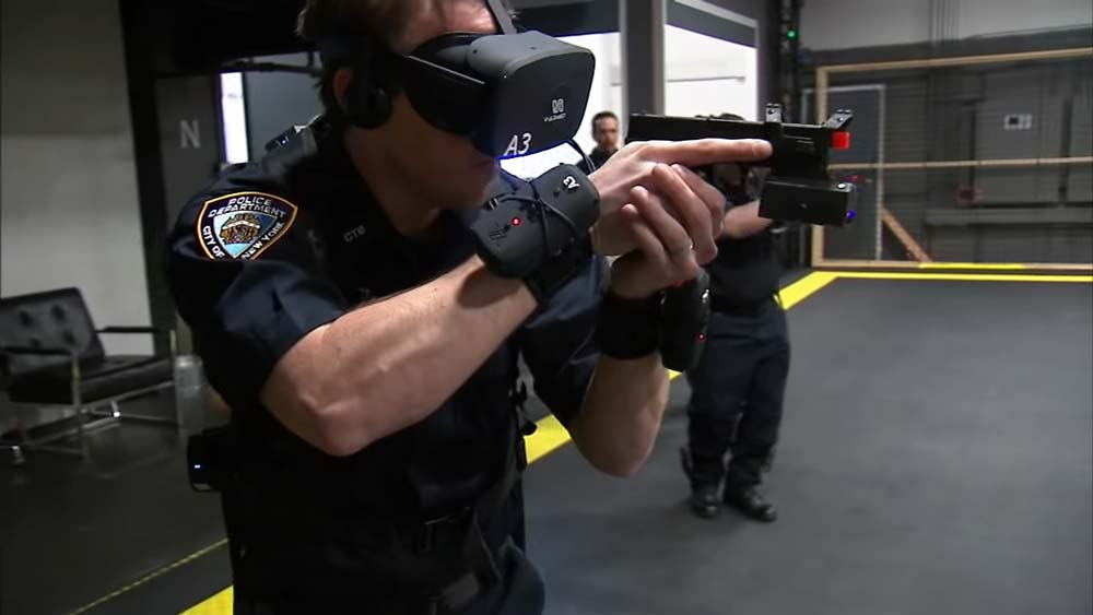 shooter training in VR