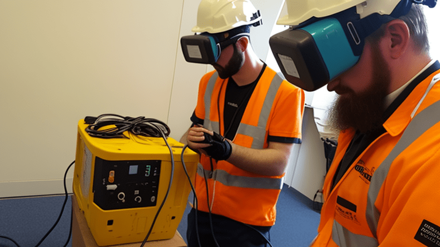 People using Virtual Reality in Electrical safety