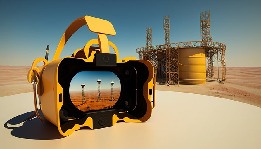 oil company using VR