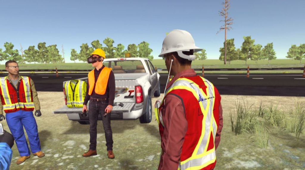 VR use for safety training