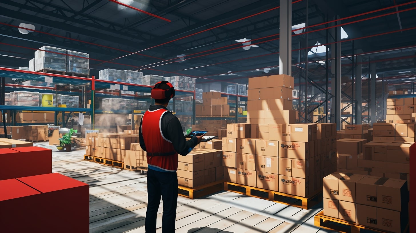 Warehouse management using VR