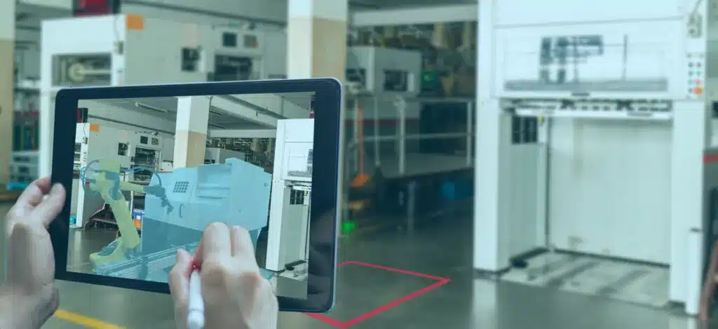 safety training info in Ipad using AR
