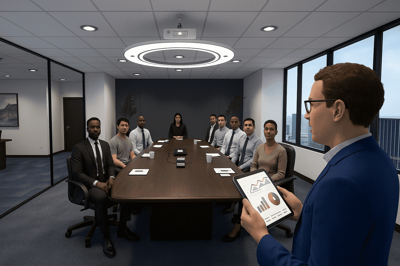 VR public speaking training
