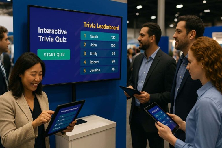Trivia Game at tradeshow
