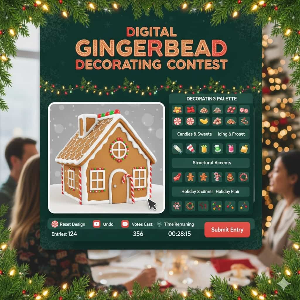Digital Gingerbread Decorating Game