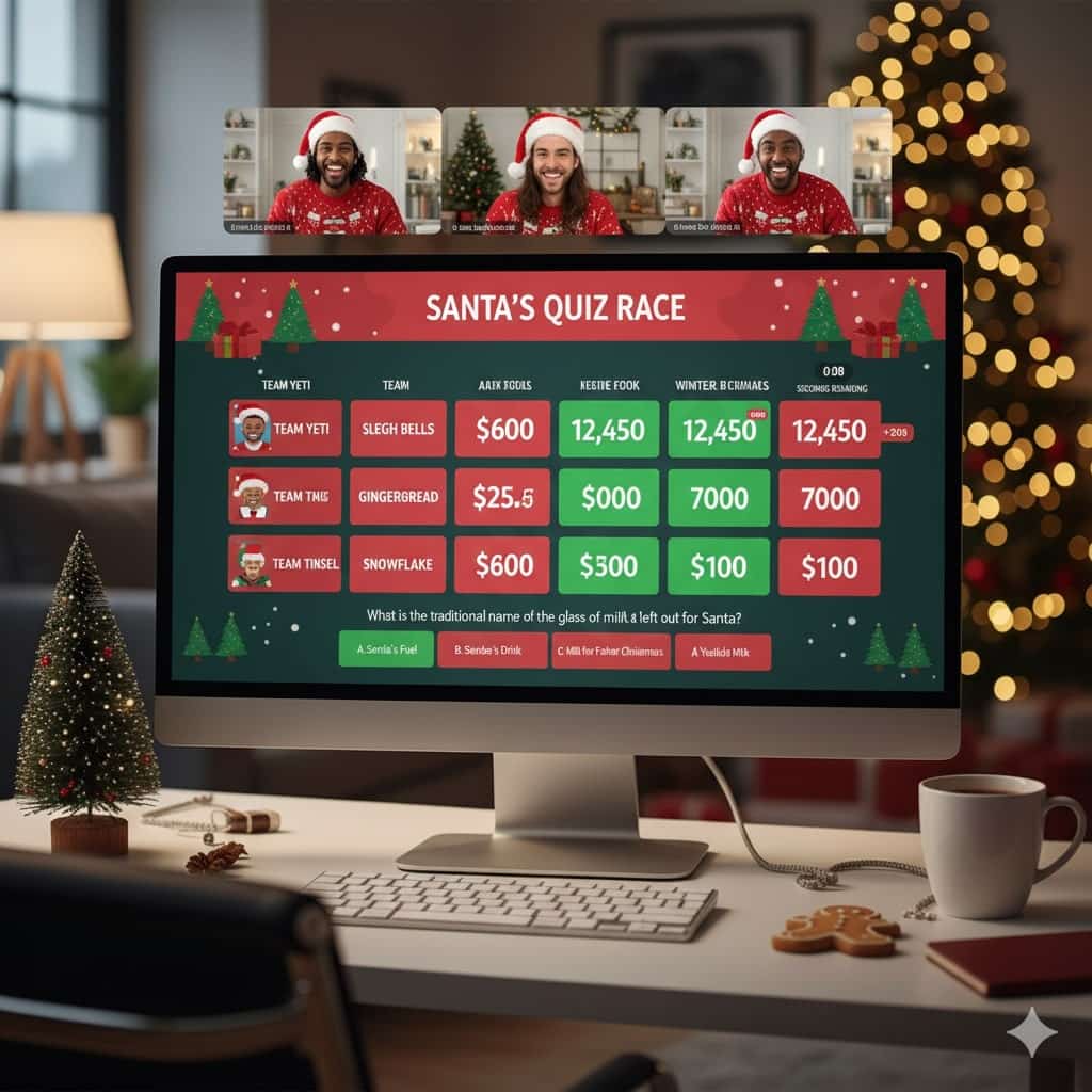 Santa’s Quiz Race (Team Leaderboards)