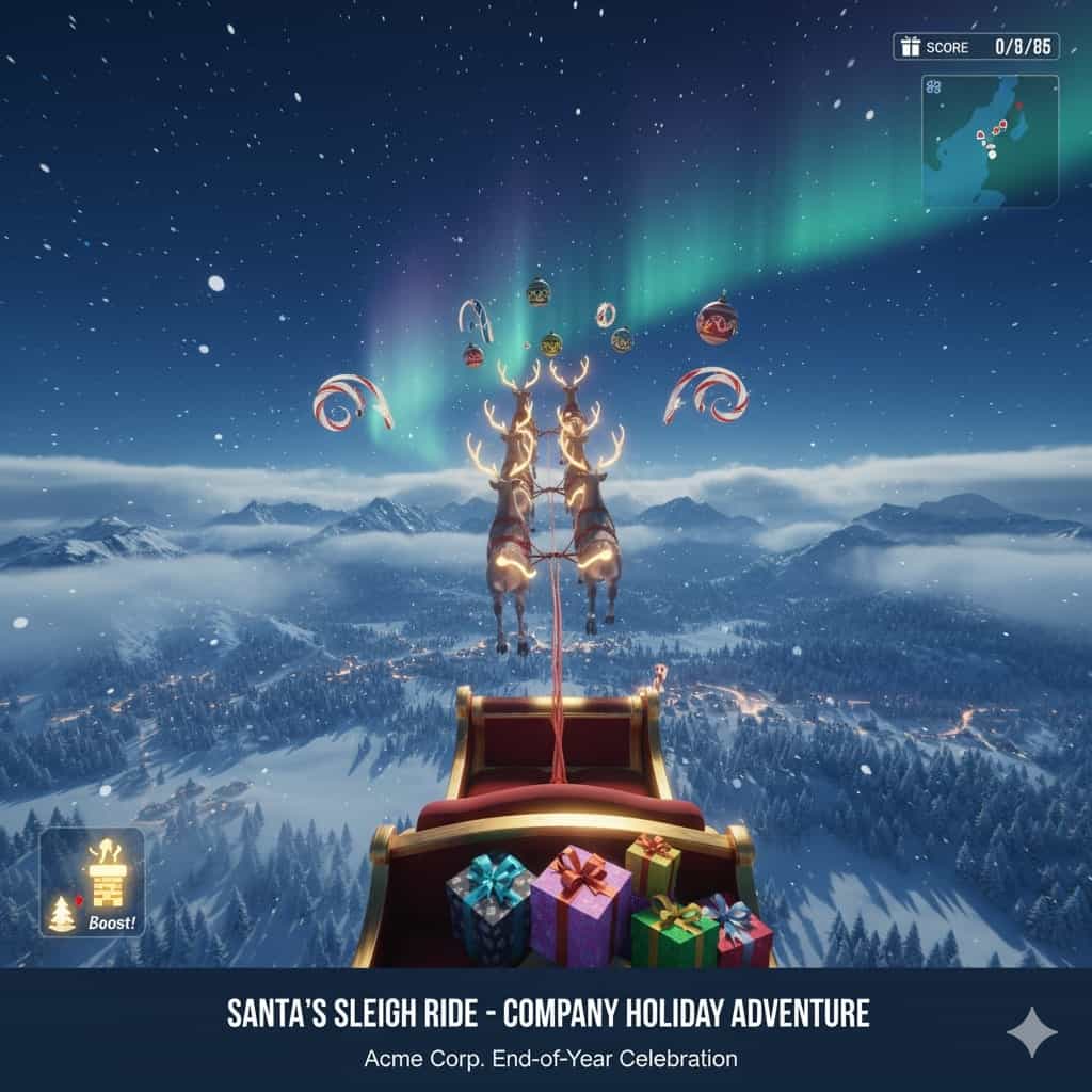 Santa’s Sleigh Ride VR Experience