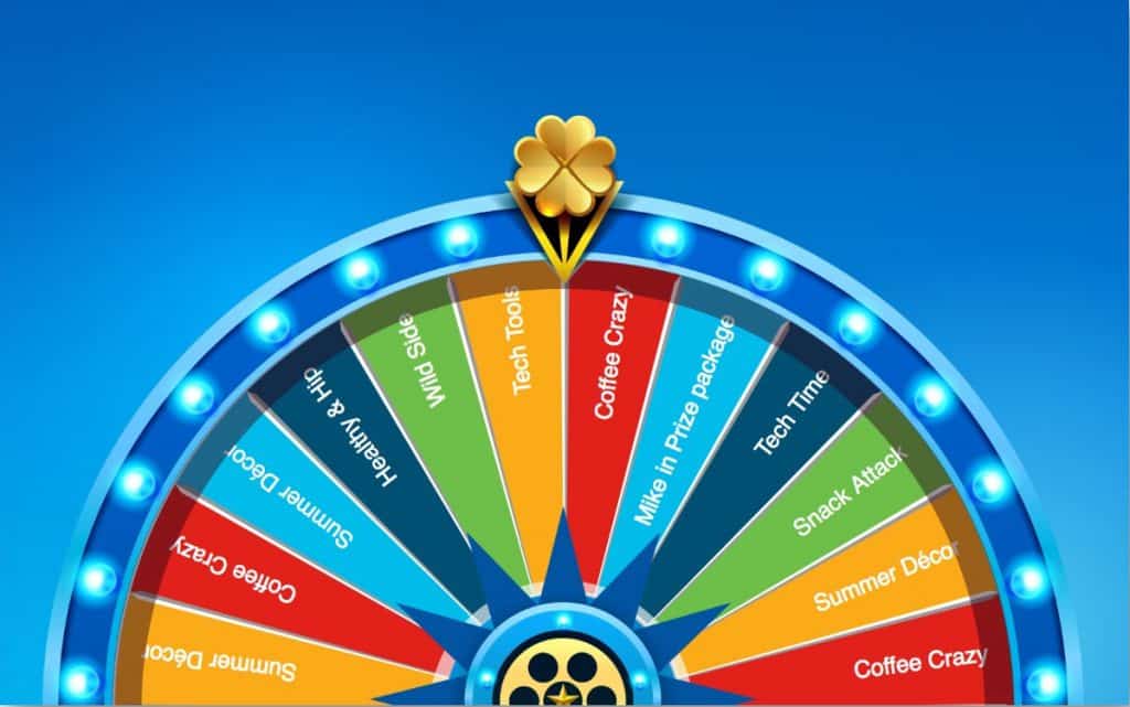 Types of virtual prize wheel for Tradeshows/Events