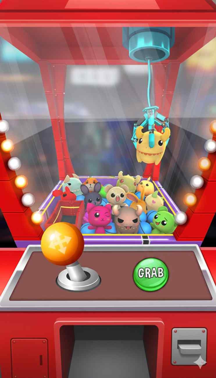 Virtual claw machine